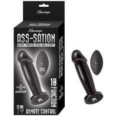 Plug Anal Ass-Sation Remote Vibrating Metal Anal Ecstasy - Black - Cake Sex Shop