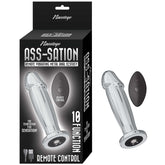 Plug Anal Ass-Sation Remote Vibrating Metal Anal Ecstasy - Silver - Cake Sex Shop