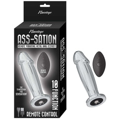Plug Anal Ass-Sation Remote Vibrating Metal Anal Ecstasy - Silver - Cake Sex Shop