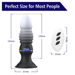 Plug Anal Coren Thrusting Vibrator Control