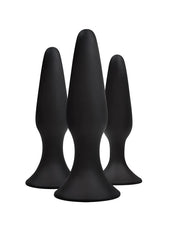 Set Anal Renegade - Sliders 3Pc Trainer Kit - Black - Cake Sex Shop
