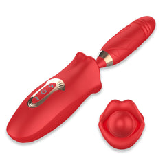 Vibrador Red Rose Banger - Cake Sex Shop 2 3 4