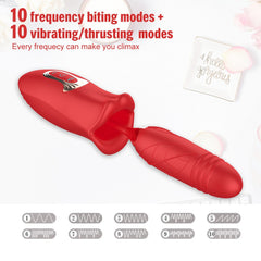 Vibrador Red Rose Banger - Cake Sex Shop 2 3