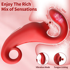 Vibrador Red Smurf Tongue - Cake Sex Shop 2 3 4
