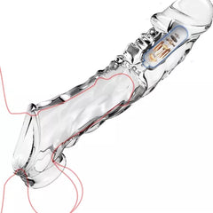 Extensión Clear Vibrating Penis Pro Maxx - Cake Sex Shop 2