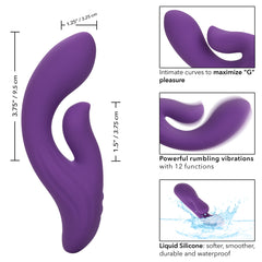 Vibrador Stella™ Liquid Silicone Dual Pleaser - Cake Sex Shop 2 3 4