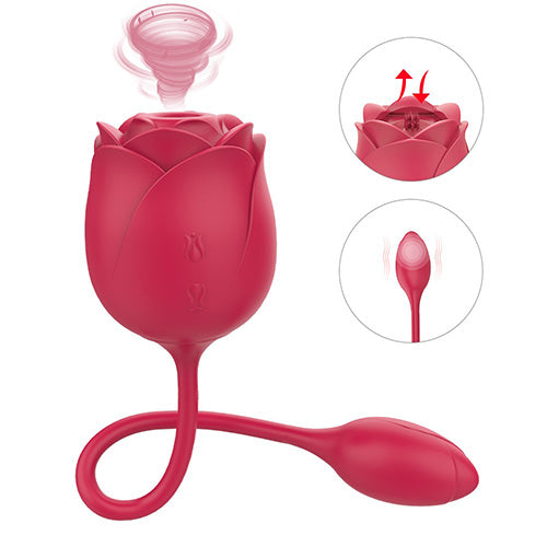 Vibrador Succionador Inmortal Flower Rose - Cake Sex Shop