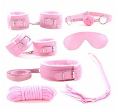 Bondage Kit 7 pz - Pink - Cake Sex Shop