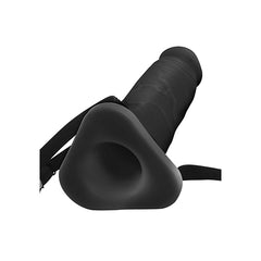 Strap On Dildo Hollow Extension - 25 cm Black - Cake Sex Shop 2 3 4