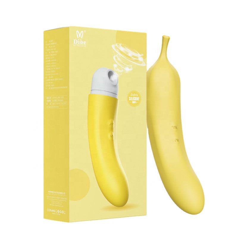 Vibrador Succionador Sucking Banana - Cake Sex Shop