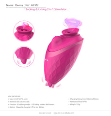 Succionador Pink Sucker + Tongue - Cake Sex Shop 2