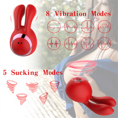 Succionador Red Sucking Bunny - Cake Sex Shop 2 3 4
