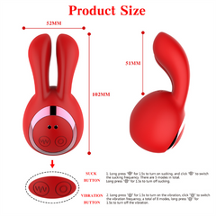 Succionador Red Sucking Bunny - Cake Sex Shop 2 3
