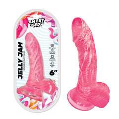 Dildo Sweet Sex Jelly Jam Dildo Pink 6" - Cake Sex Shop