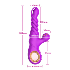 Vibrador Succionador Thrusting Bald - Cake Sex Shop 2 3 4