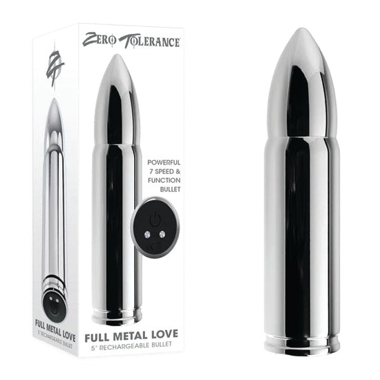Vibrador Bala Full Metal Love - Cake Sex Shop