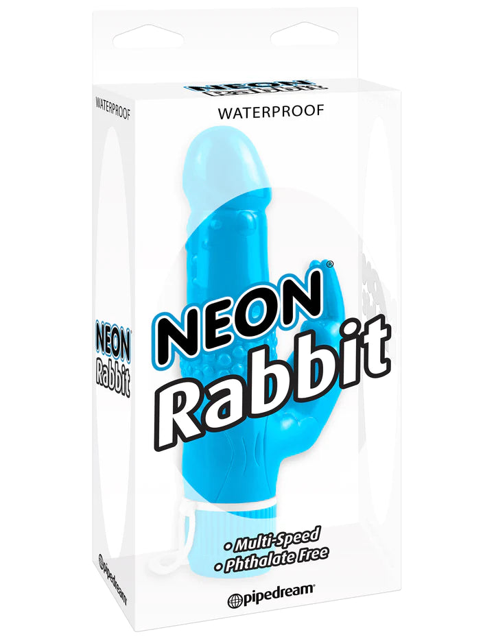 Vibrador Neon Luv Touch Rabbit Vibe – Blue - Cake Sex Shop