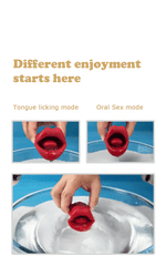 Vibrador Red Licking Lips - Cake Sex Shop 2 3 4