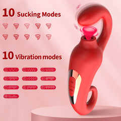 Vibrador Red Smurf Sucker - Cake Sex Shop 2 3