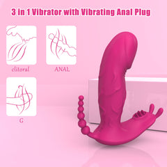 Vibrador Triple Pink Pleasure - Cake Sex Shop 2 3