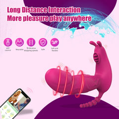 Vibrador Triple Pink Pleasure - Cake Sex Shop 2 3 4