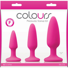 Entrenador Plug Anal Colours Pleasures - Trainer Kit - Pink - Cake Sex Shop 2