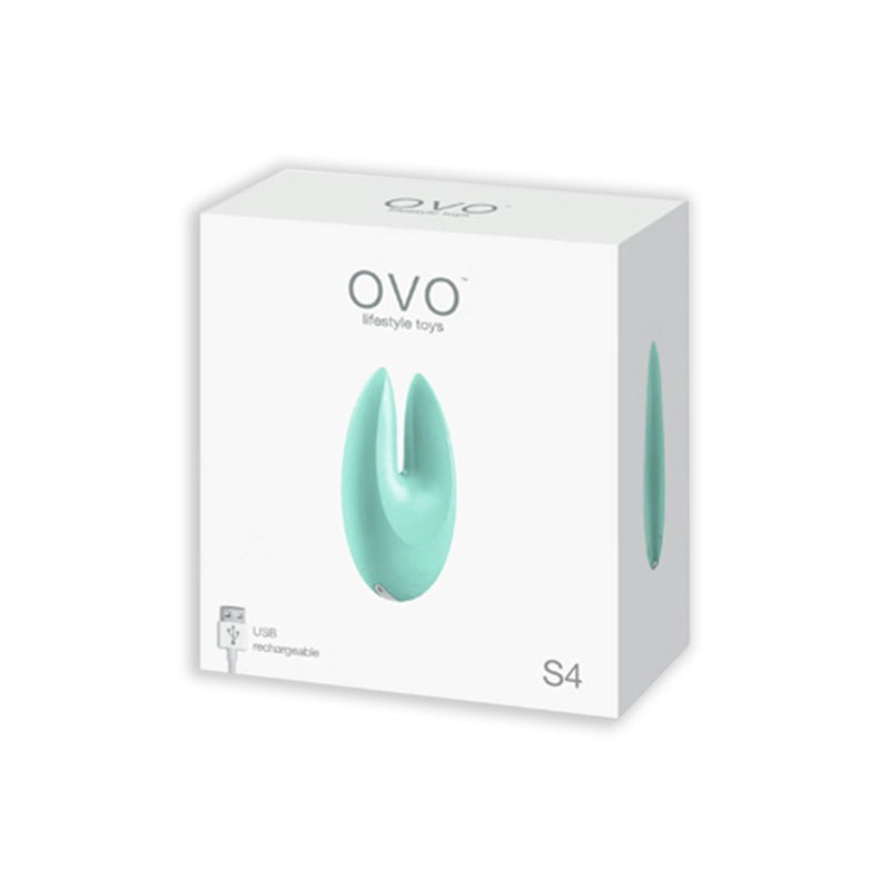 Estimulador Ovo S4 Recharge Lay On Light Blue - Cake Sex Shop