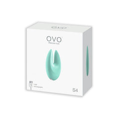 Estimulador Ovo S4 Recharge Lay On Light Blue - Cake Sex Shop