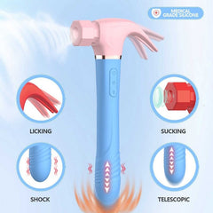 Vibrador Multiorgasmic Sex Hammer Gen II - Pink/Blue - Cake Sex Shop 2