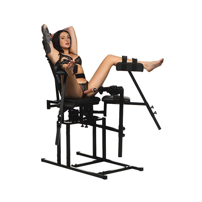 Banca Master Series Leg Spreader Obedience Chair w/Sex Machine - Cake Sex Shop