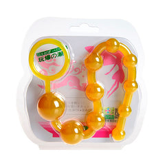 Perlas Yellow Anal Beads - Cake Sex Shop
