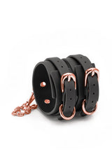 Tobilleras Bondage Couture Ankle Cuffs Black - Cake Sex Shop
