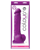 Dildo Colours Pleasures - 20 cm Dildo - Purple - Cake Sex Shop