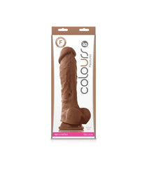 Dildo Colours Pleasures - 20 cm - Brown - Cake Sex Shop