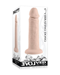 Dildo Girthy Vibrating Dong Light - 15 cm - Cake Sex Shop