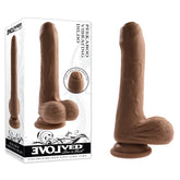 Dildo Peek A Boo Vibrating Dildo Dark 8" - Cake Sex Shop