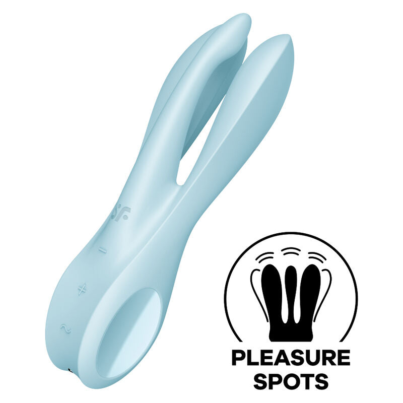 Vibrador Satisfyer Threesome 1 - Blue - Cake Sex Shop