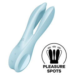 Vibrador Satisfyer Threesome 1 - Blue - Cake Sex Shop