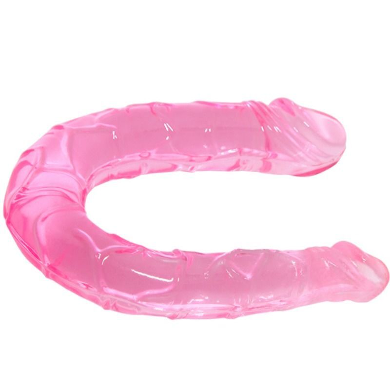 Dildo Doble Pink Jelly - 13 cm - Cake Sex Shop