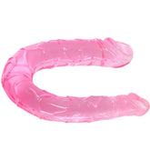 Dildo Doble Pink Jelly - 13 cm - Cake Sex Shop