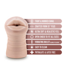 Masturbador Enlust Nicole Mouth Vibrating Stroker - Cake Sex Shop 2