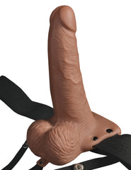Dildo Fetish Fantasy Hollow Rechargeable Strap-On - 15 cm - Cake Sex Shop 2 3