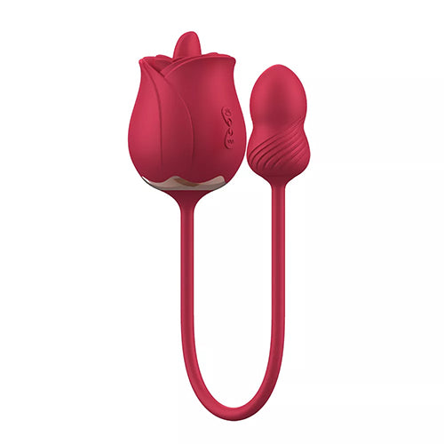 Vibrador Rose Pro Licking + Bullet - Cake Sex Shop