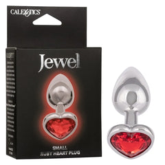 Plug Anal Jewel Ruby Heart Plug - Small - Cake Sex Shop