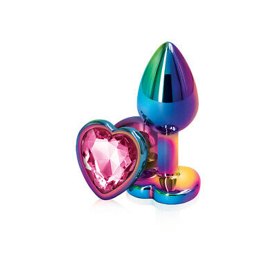 Plug Rear Assets Multicolor Heart Pink - Mediano - Cake Sex Shop