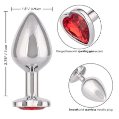 Plug Anal Jewel Ruby Heart Plug - Large - Cake Sex Shop 2