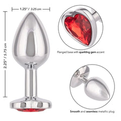 Plug Anal Jewel Ruby Heart Plug - Small - Cake Sex Shop 2