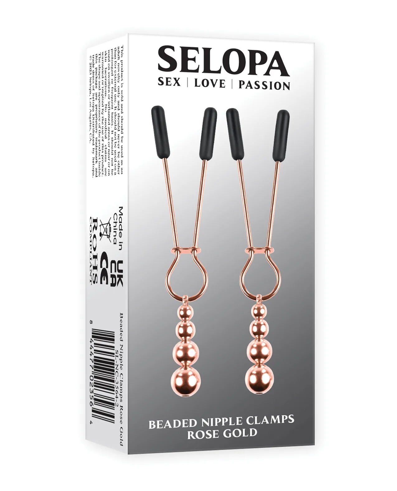 Pezonera Nipple Clamps Rose- Selopa - Cake Sex Shop