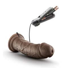 Dildo Dr. Skin Dr Joe 8" Vibrating Cock - Chocolate - Cake Sex Shop 2 3 4