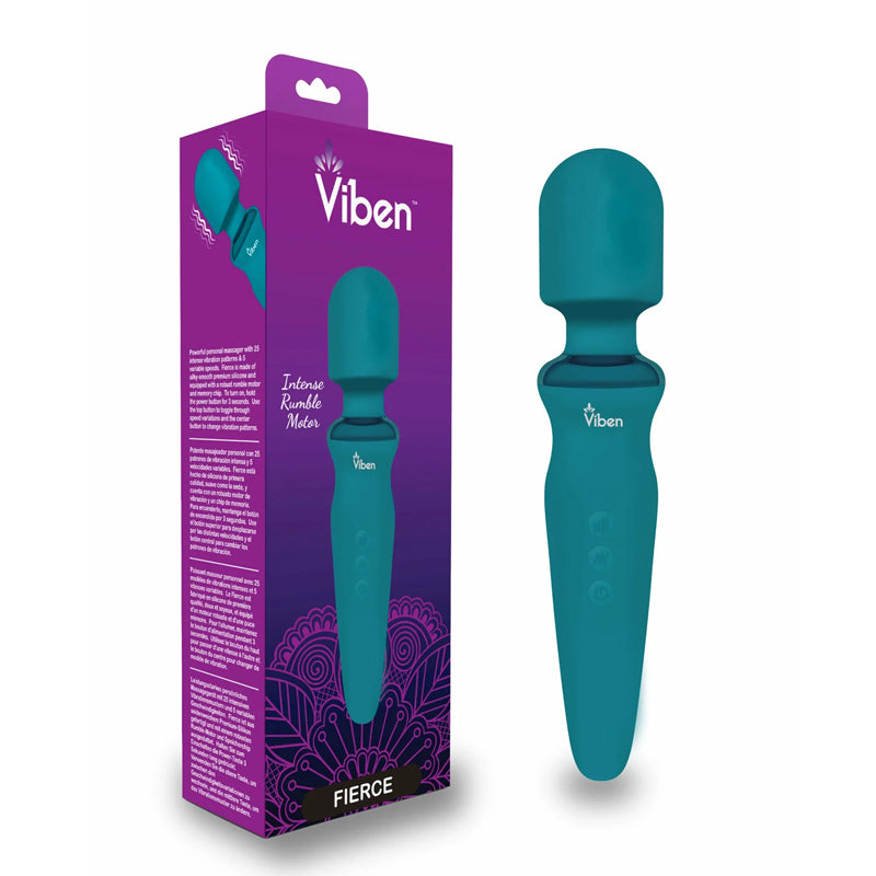 Masajeador Fierce – Ocean – Intense Wand Massager - Cake Sex Shop